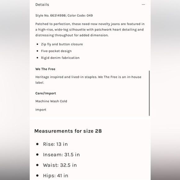 Free People Piece of My Heart Jeans - Picture 4 of 7